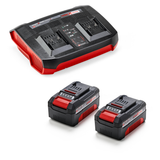 Einhell RASARRO 36/38 akkus fűnyíró (lítium-ion akkumulátor, kefe nélküli motor, központi vágási magasságállítás 6 szinten, 2 db Power X-Change 4.0 Ah akkumulátorral + dupla töltővel, mulcsozó dugóval)