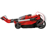 Einhell RASARRO 36/38 akkus fűnyíró (lítium-ion akkumulátor, kefe nélküli motor, központi vágási magasságállítás 6 szinten, 2 db Power X-Change 4.0 Ah akkumulátorral + dupla töltővel, mulcsozó dugóval)