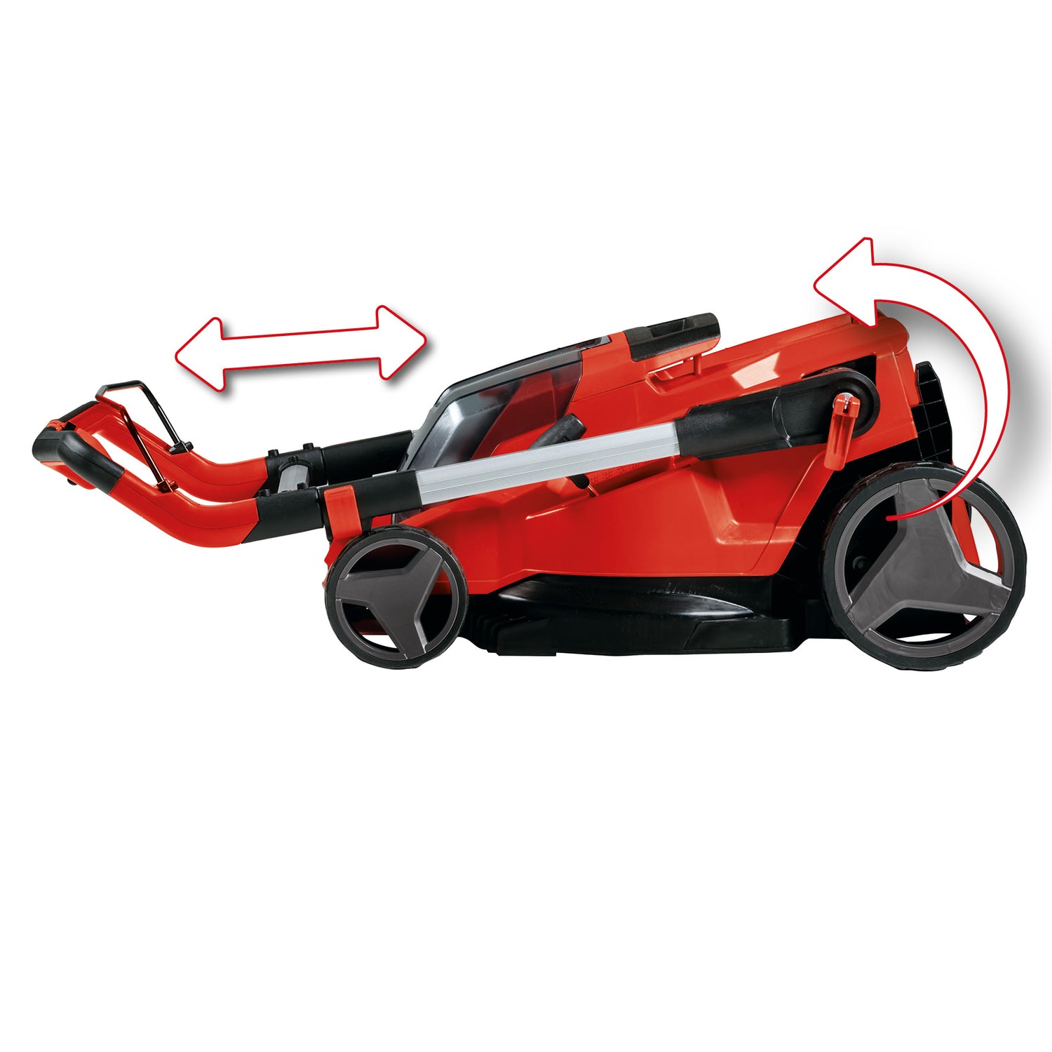 Einhell RASARRO 36/42 Kit Power X-Change akkus fűnyíró (36V, 42 cm vágási szélesség, akár 725 m², kefe nélküli motor, 50 l-es fűgyűjtő, mulcsozó funkció, 2x 5.2 Ah + 1x dupla töltővel)