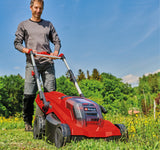 Einhell GP-CM 36/41 Li-Solo Power X-Change akkus fűnyíró (36 V, 41 cm vágási szélesség, akár 500 m², kefe nélküli motor, 50 l-es fűgyűjtő, 25–75 mm vágási magasság, akkumulátor nélkül)