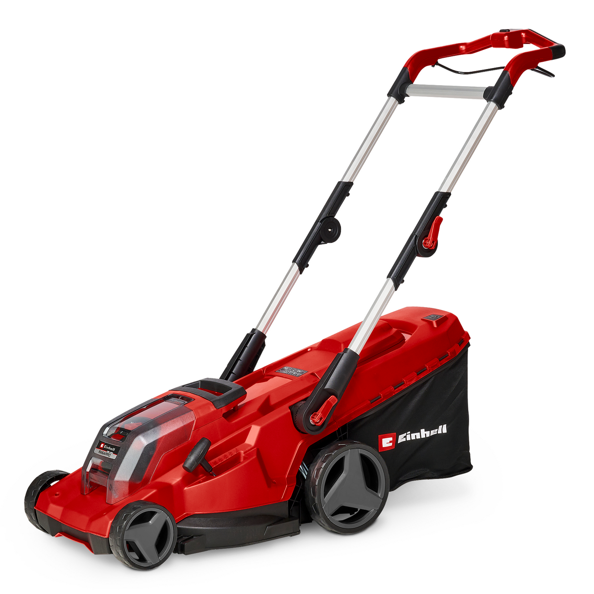 Einhell Professional RASARRO 36/40 Power X-Change akkus fűnyíró, 36V, vágási szélesség 40 cm, 500 m², szénkefe nélküli motor, 50 literes gyűjtőtartály, vágási magasság 25-75 mm, 2x 4.0Ah akkumulátorral, 1x dupla töltővel