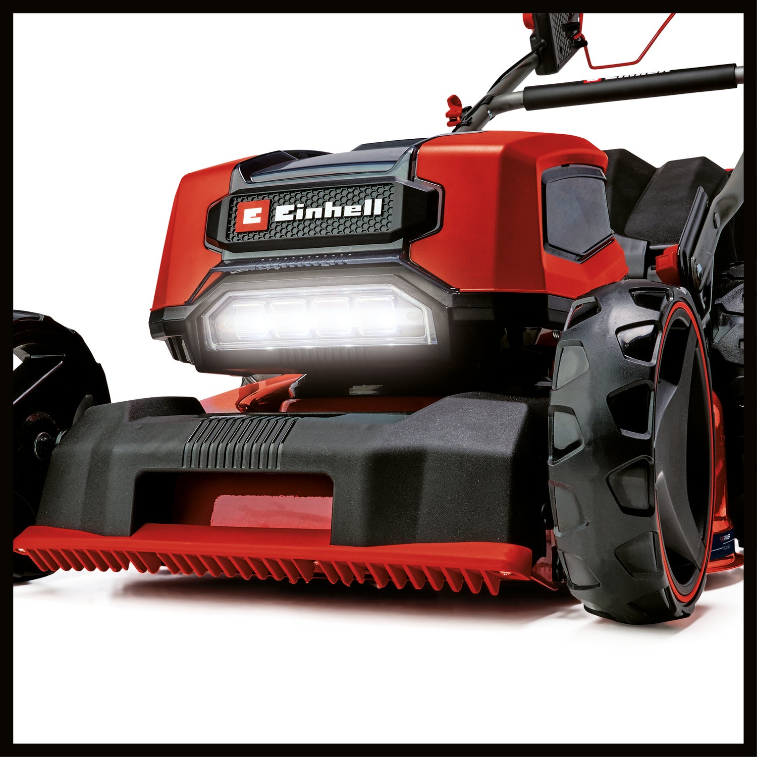 Einhell GP-CM 36/47 S Li BL Kit Power X-Change akkus fűnyíró (36 V, 47 cm vágási szélesség, akár 700 m², kefe nélküli motor, 65 literes fűgyűjtő, 4 x 4.0 Ah akkumulátorral + 2 kettős töltővel)
