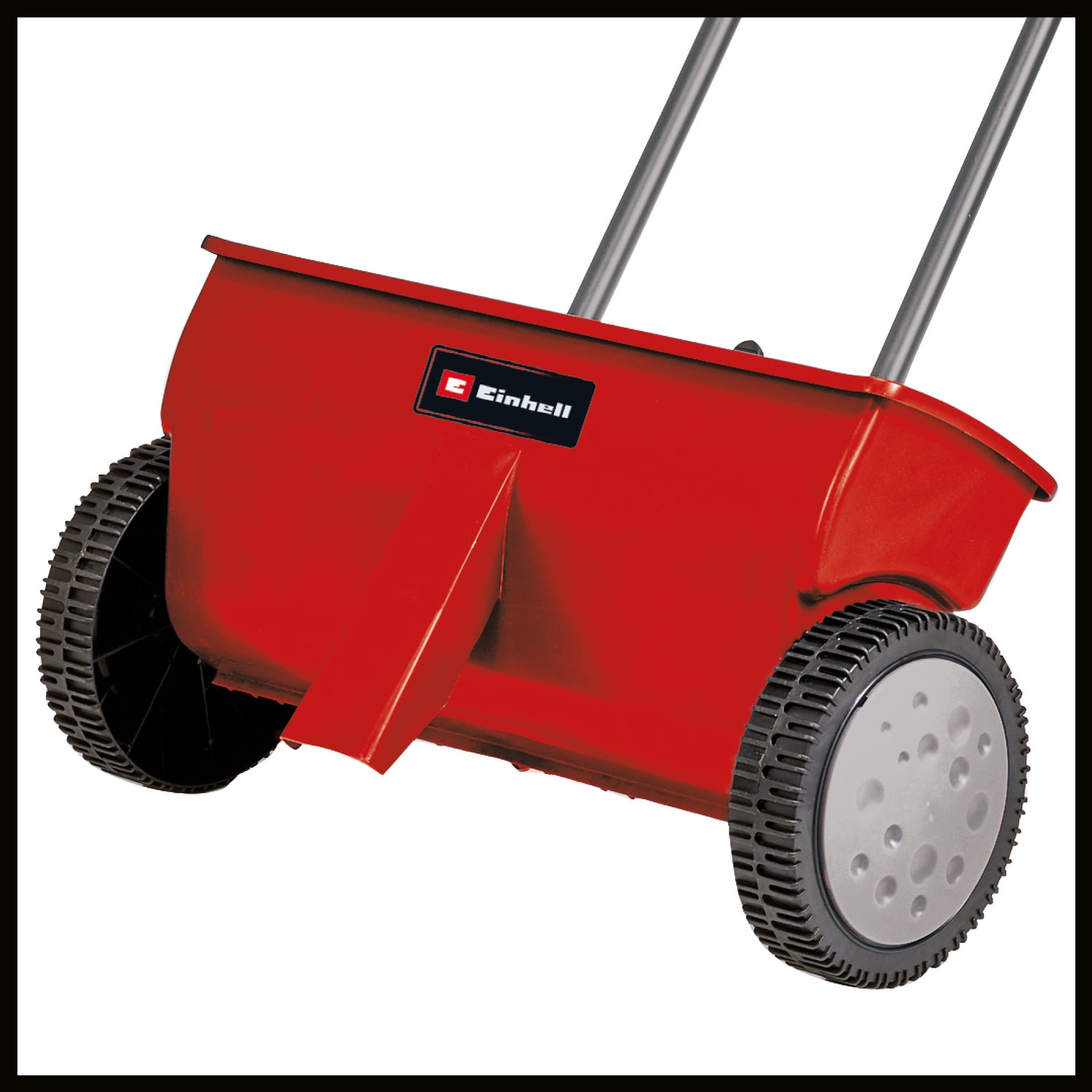 Distribuitor cereale/seminte Einhell GC-SR 12, 12l, latime de impingere 45cm, bara dubla de impingere, blocaje cu arc pe ambele parti, maneta de reglare, rola rezistenta la coroziune, carcasa din plastic rezistenta la impact