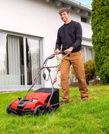 Scarificator electric cu aerator Einhell GE-SA 1640,1600 W, latime lucru 40 cm, 4 trepte adancime pana la 12 mm, maner reglabil pe inaltime, sac colector 48 L, inclusiv rola aerator - imagine 3