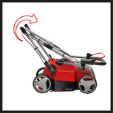 Scarificator/aerator pe acumulator Einhell GE-SA 36/35 Li-Solo Power X-Change (Li-ion, 36 V, motor fara perii, rola cu lame de 35 cm, sac de colectare de 28 l, adancime de lucru reglabila, fara acumulator sau incarcator