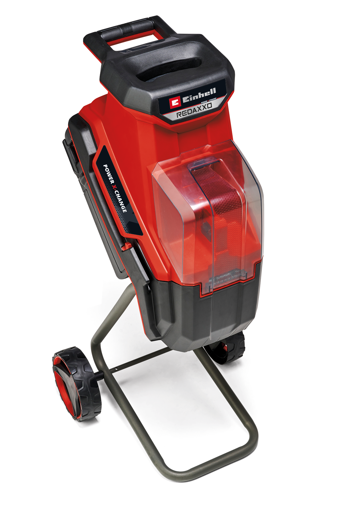 Einhell REDAXXO 36/25 Power X-Change 36 V-os akkus pengés ágaprító, maximális ágvastagság 25 mm, 3 megfordítható acélkés, 55 literes gyűjtőzsák, hordozófogantyú, toló