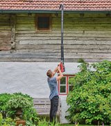 Eredeti Einhell ereszcsatorna-készlet (lombfúvó tartozék, GP-LB 18/200 Li E akkus lombfúvóhoz, 5 darabos, szerszám nélküli telepítés, ereszcsatorna-tisztításhoz)