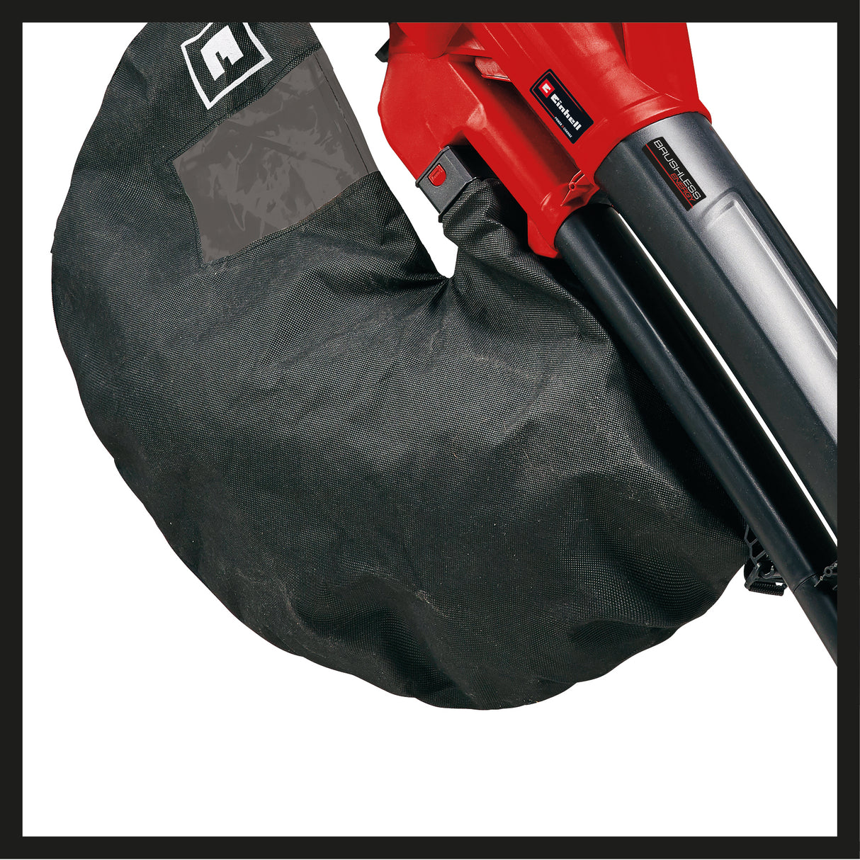 Einhell GE-CL 36 Li E-Solo Power X-Change akkus lombfúvó/porszívó, lítium-ion akkumulátorral, 2 x 18 V-os akkumulátorral, 210 km/h légsebességgel, szénkefe nélküli motorral, 45 literes gyűjtőzsákkal, hordszíjjal, akkumulátor és töltő nélkül