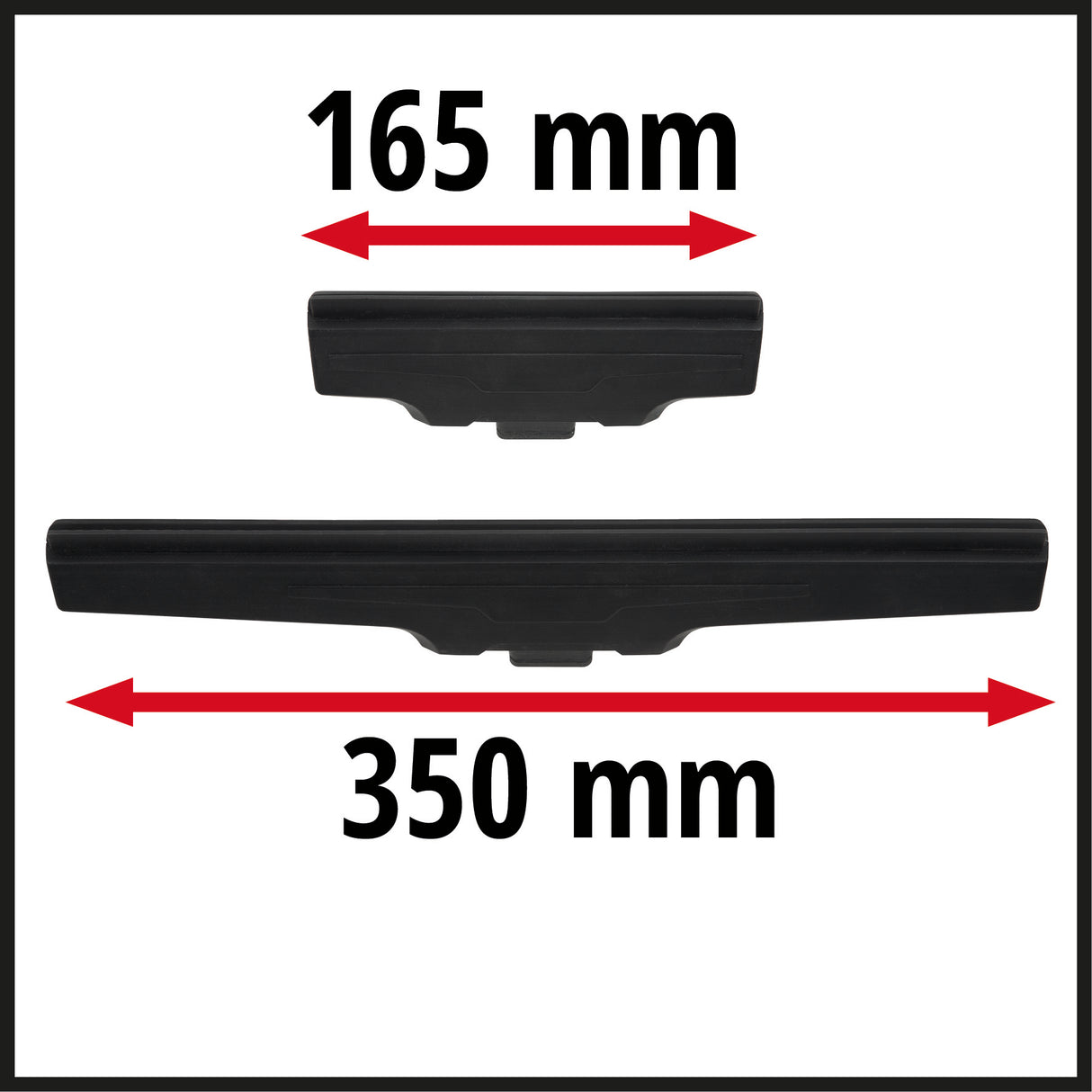 Eredeti Einhell 2 részes fúvókakészlet (a BRILLIANTO akkus ablaktisztítóhoz megfelelő tartozékok, 1 db 165 mm széles szívófej és 1 db 350 mm széles szívófej, csíkmentes tisztítás)