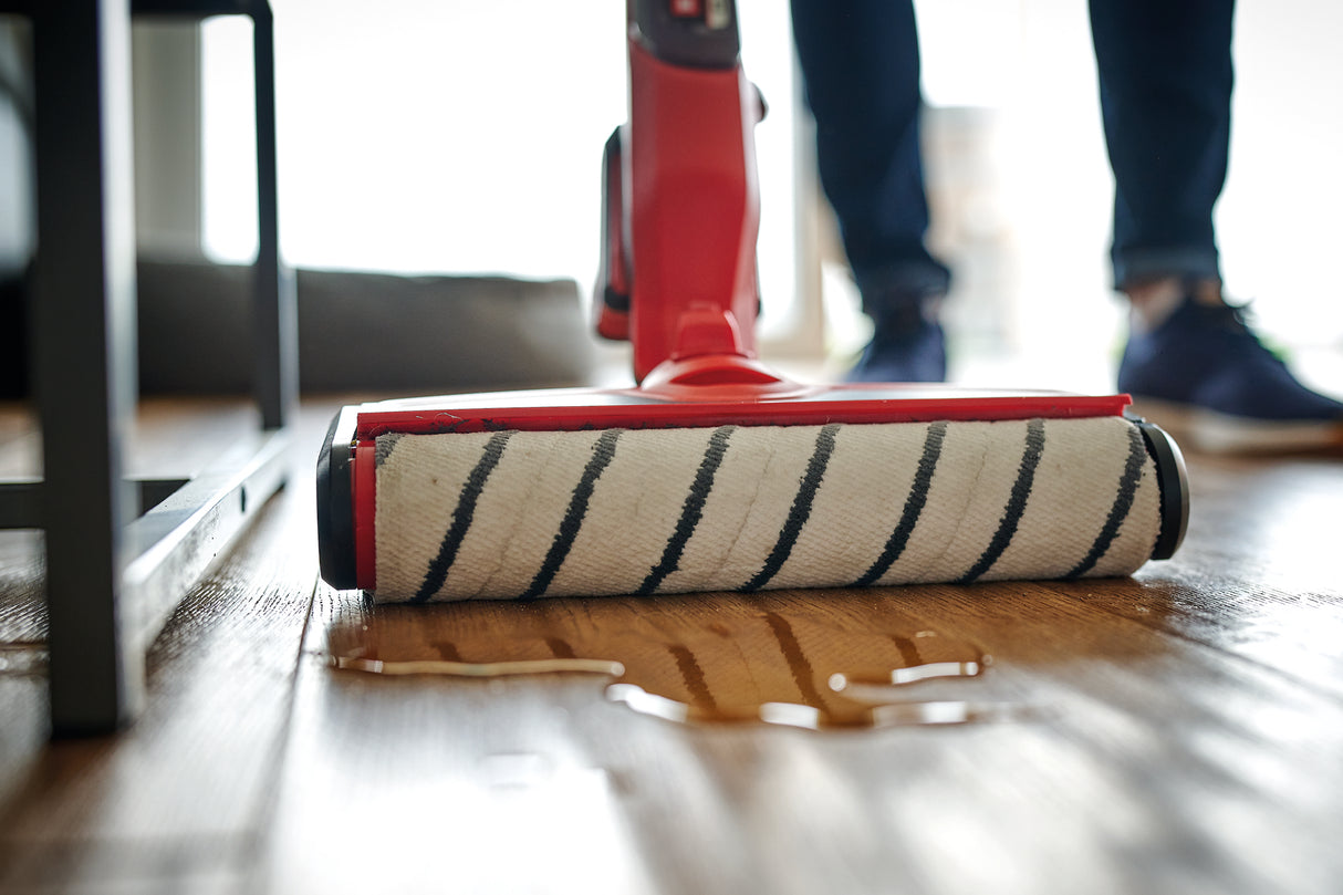 Eredeti Einhell kefehenger keménypadló-tisztítóhoz (tartozék az Einhell CLEANEXXO akkus keménypadló-tisztítóhoz, hossza 29 cm, mosógépben mosható, könnyen cserélhető)