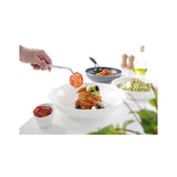 Penseta cu varf curbat, (L)305 mm, inox, pentru dezosare peste / manevrare produse fierbinti / decorare, Hendi