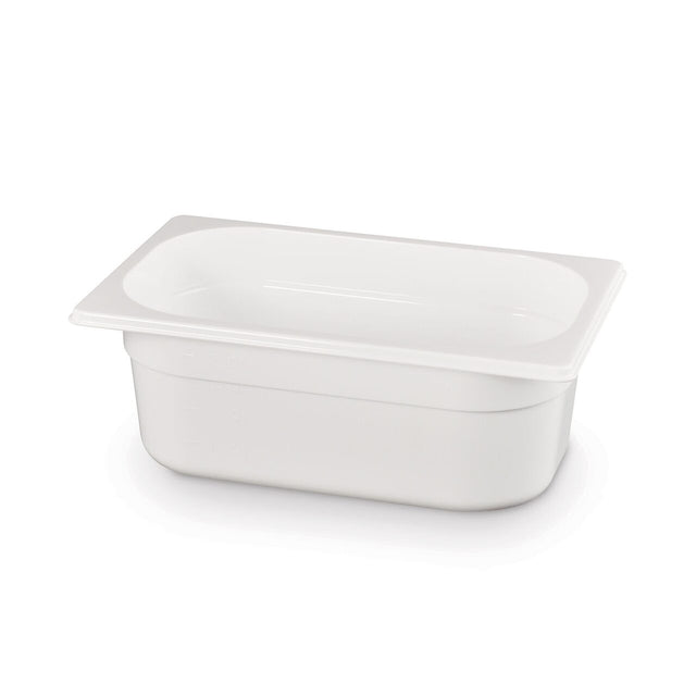 Tava gastronom GN 1/4, HENDI,  2,8L, Alb, 265x162x(H)100mm