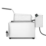 Friteuza XL, Profi Line cu robinet de scurgere, 10L, 400V / 6600W, 302x687x(H)375 mm