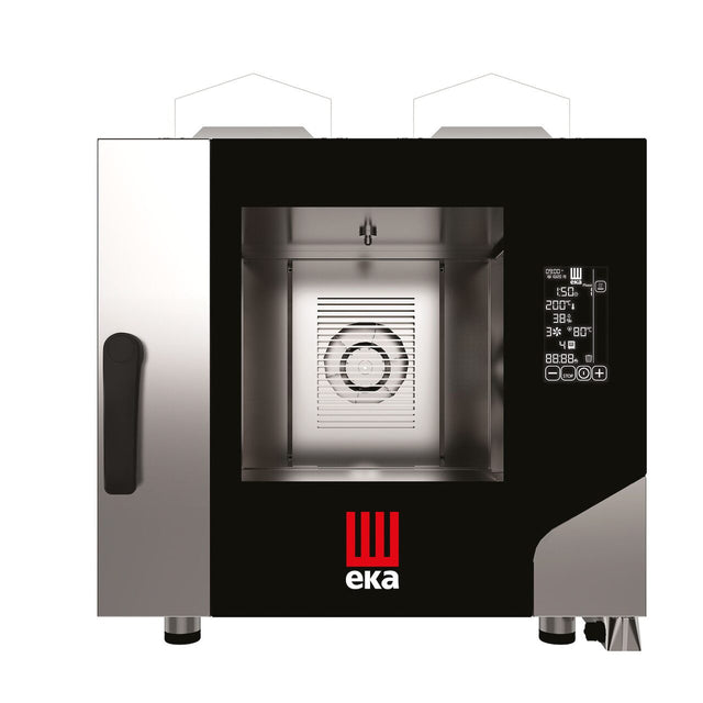 Cuptor pe gaz cu convectie cu abur Millennial Black Mask Gastro, 5× GN 1/1, Tecnoeka, 230V/300W, 9300kW, 730x849x(H)801mm