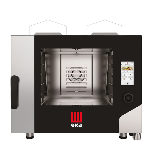 Cuptor pe gaz cu convectie cu abur Millennial Touch Screen Bakery, 4 x 600x400mm Tecnoeka, 230V/300W, 9300kW, 850x1035x(H)800mm