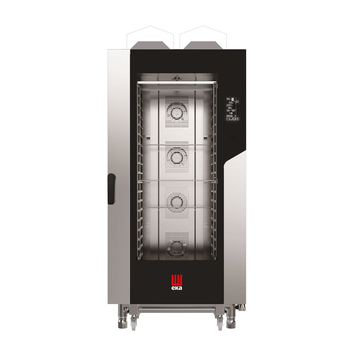 Cuptor pe gaz cu convectie cu abur Millennial Black Mask Gastro, 20× GN 1/1, Tecnoeka, 230V/1450W, 30000kW, 930x1160x(H)2060mm