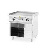 Plita gratar pe gaz 700, HENDI, Kitchen Line, 2 zone de incalzire, fiecare cu 3 arzatoare, putere totala 10kW, 10kW, 800x700x(H)900mm
