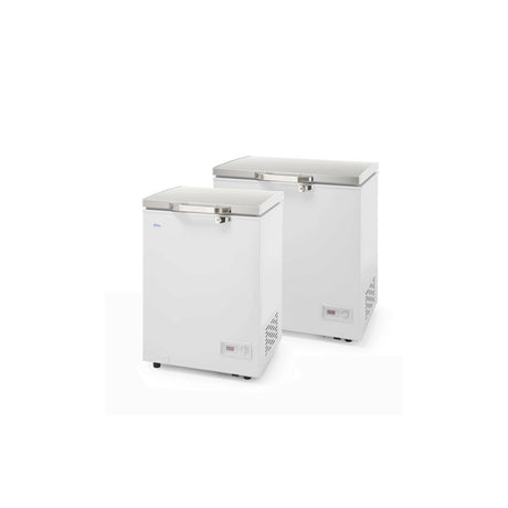Lada frigorifica profesionala 140 L, interval racire -26 / -18 C, ARKTIC by Hendi, 70 W, corp aluminiu cu izolatie spuma de 70 mm, clasa energetica F, 754x608x845 mm, Clasa energetica F