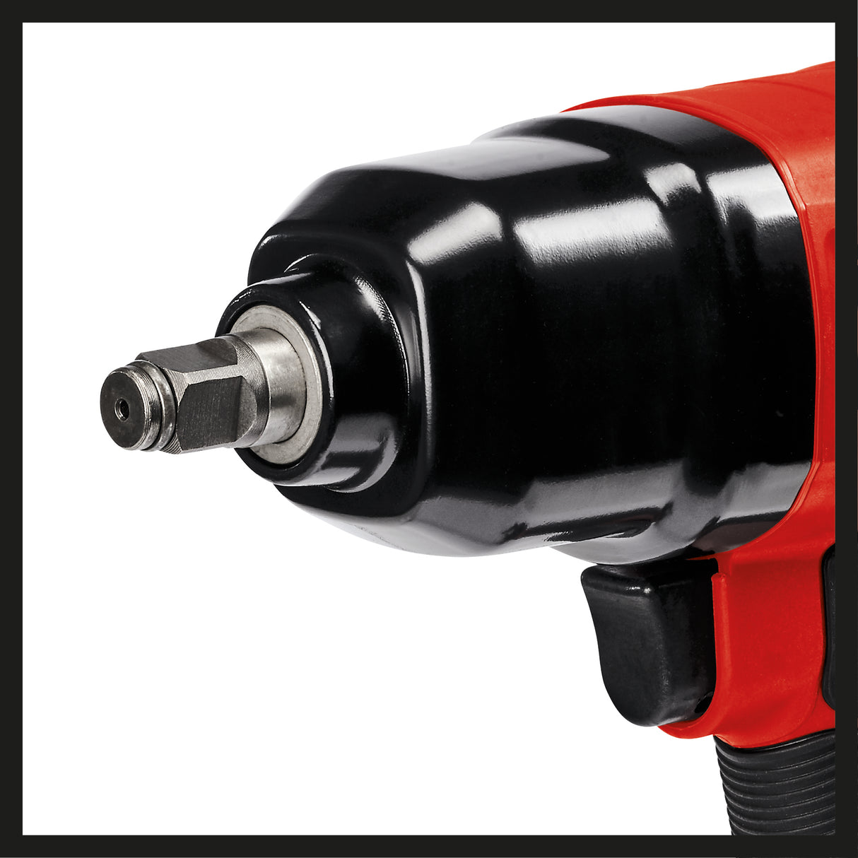Einhell TC-PW 340 pneumatikus ütvecsavarozó, maximális nyomaték 340 Nm, balra/jobbra forgás, gumírozott fogantyú, 8 db fúrófejes dugókulccsal, üres olajtartállyal, csatlakozónippel