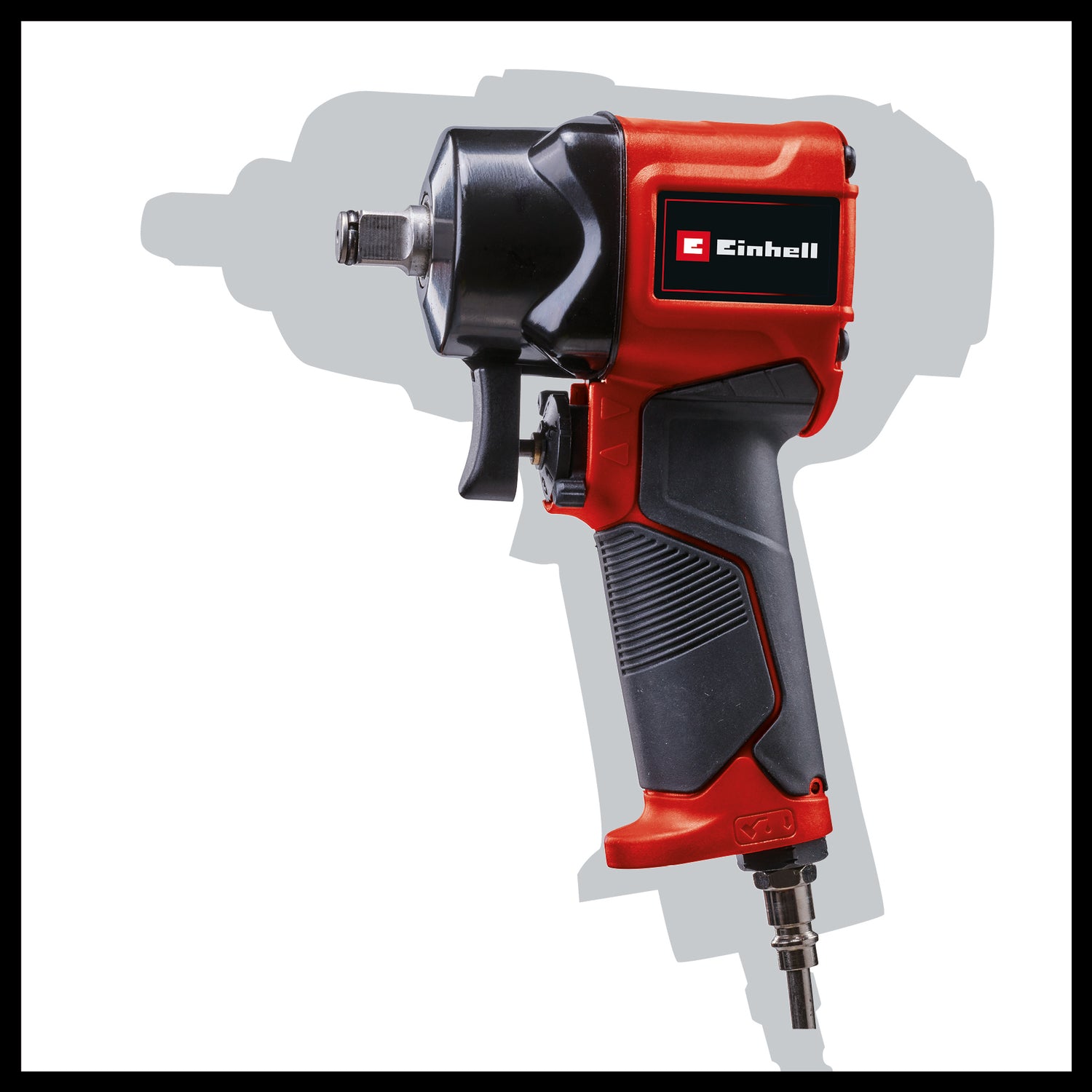 Cheie pneumatica cu impact Einhell TC-PW 610 Compact, max. 8 bar, cuplu max. 610 Nm, patrat de actionare de 1/2", rotatie in sensul acelor de ceasornic/in sens invers acelor de ceasornic, livrare in cutie, incl. 3 chei tubulare