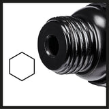 Set dalta pneumatica Einhell TC-PC 45 (pentru piatra + metal, incl. set dalta 4 piese 120 mm, accesoriu detartrator ac, sticla de ulei goala, niplu de dop