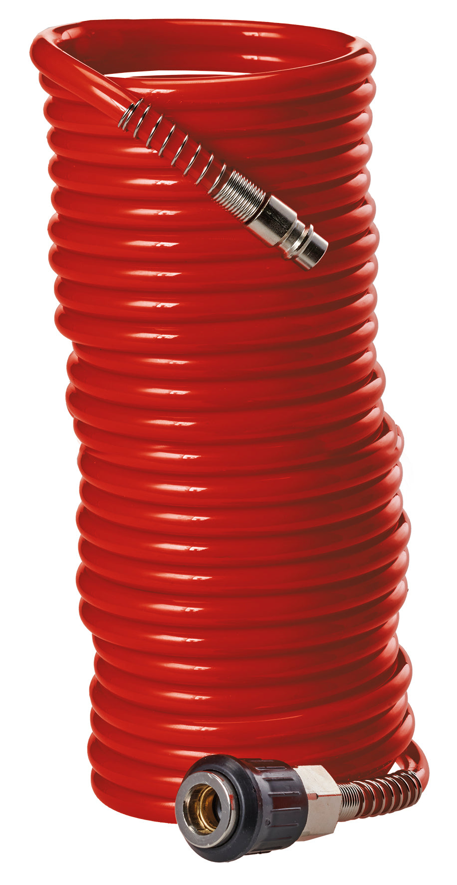 Eredeti Einhell spiráltömlő 8 m (kompresszor tartozék, 8 m hosszú, 6 mm belső átmérő, PU anyagból készült, max. üzemi nyomás 10 bar, gyorscsatlakozóval és csatlakozónippel)