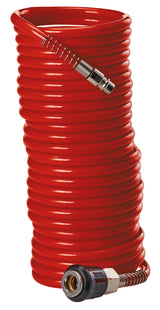 Eredeti Einhell spiráltömlő 8 m (kompresszor tartozék, 8 m hosszú, 6 mm belső átmérő, PU anyagból készült, max. üzemi nyomás 10 bar, gyorscsatlakozóval és csatlakozónippel)