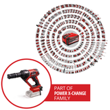 Einhell HYPRESSO 18/24-1 Li-Solo Power X-Change akkus magasnyomású mosó (18 V, 24 bar, hordozható tisztításhoz és öntözéshez, 240 l/h, tartozékokkal, akkumulátor és töltő nélkül)