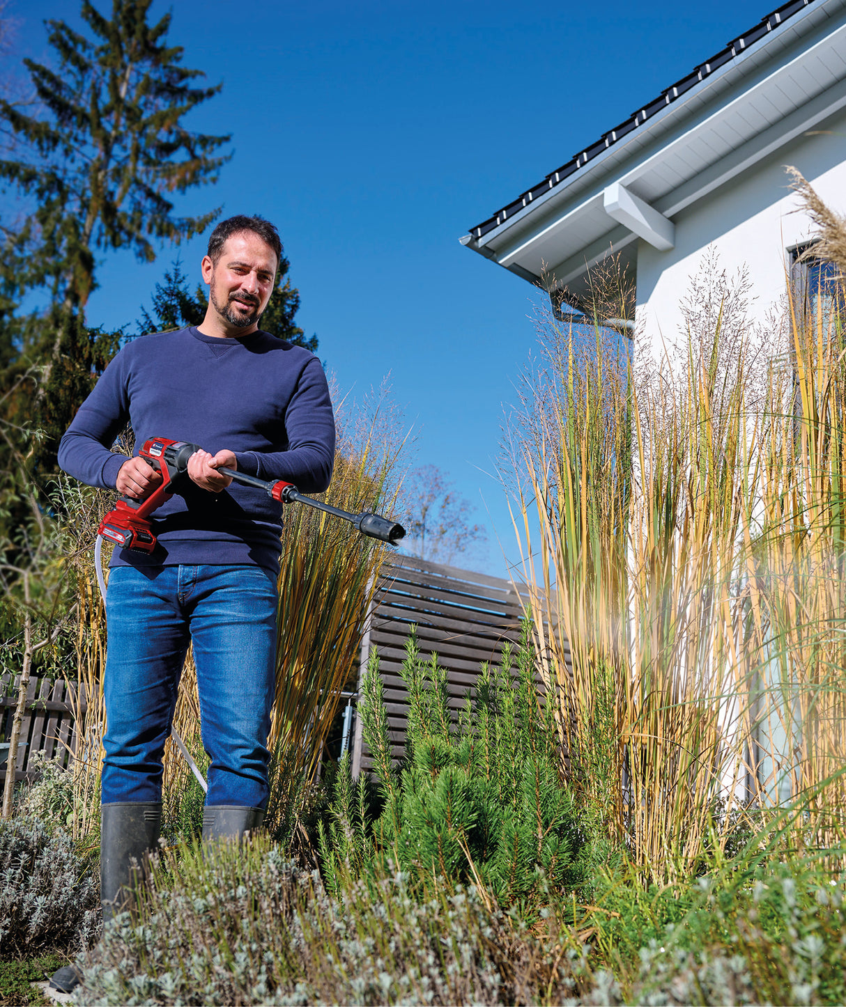 Einhell HYPRESSO 18/24-1 Li-Solo Power X-Change akkus magasnyomású mosó (18 V, 24 bar, hordozható tisztításhoz és öntözéshez, 240 l/h, tartozékokkal, akkumulátor és töltő nélkül)