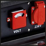Generator de curent Einhell, benzina TC-PG 35/E5, pana la max. 3.100 W, motor in 4 timpi cu emisii reduse, 2 prize de 230 V, rezervor de 15 l, functie AVR, comutator de suprasarcina, intrerupator pentru nivel scazut de ulei