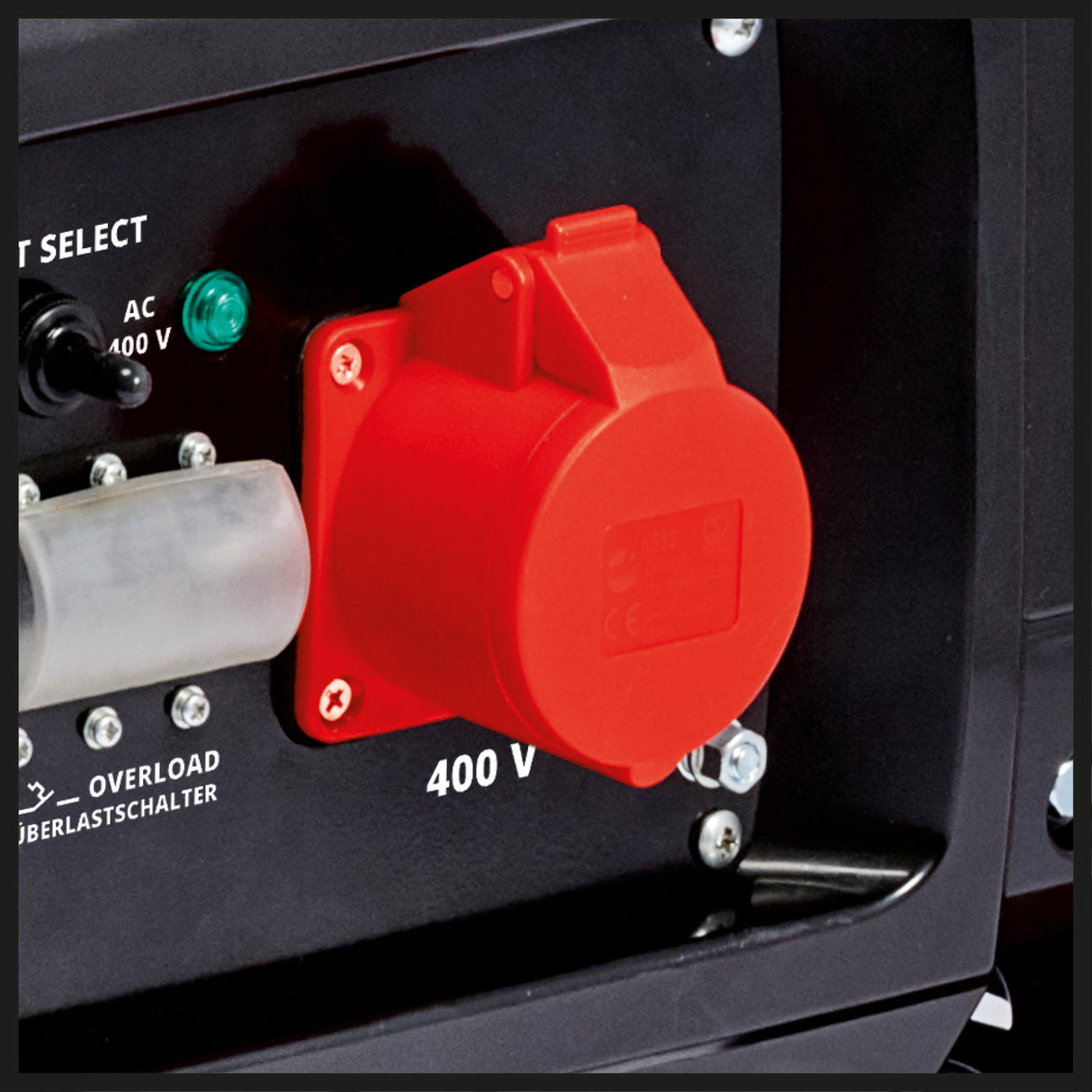 Generator de curent Einhell TC-PG 55/E5, benzina (un motor puternic, robust si cu emisii reduse in 4 timpi, 2x 230V + 1x priza de 400V, rezervor de 25 l, AVR/sistem de intrerupere la nivel scazut de ulei