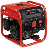 Generator de curent Einhell TC-IG 1100, benzina, 1.000 W, tehnologie inverter, motor puternic in 4 timpi, cu emisii reduse, 1 priza de 230 V, intrerupator de suprasarcina, cadru de transport