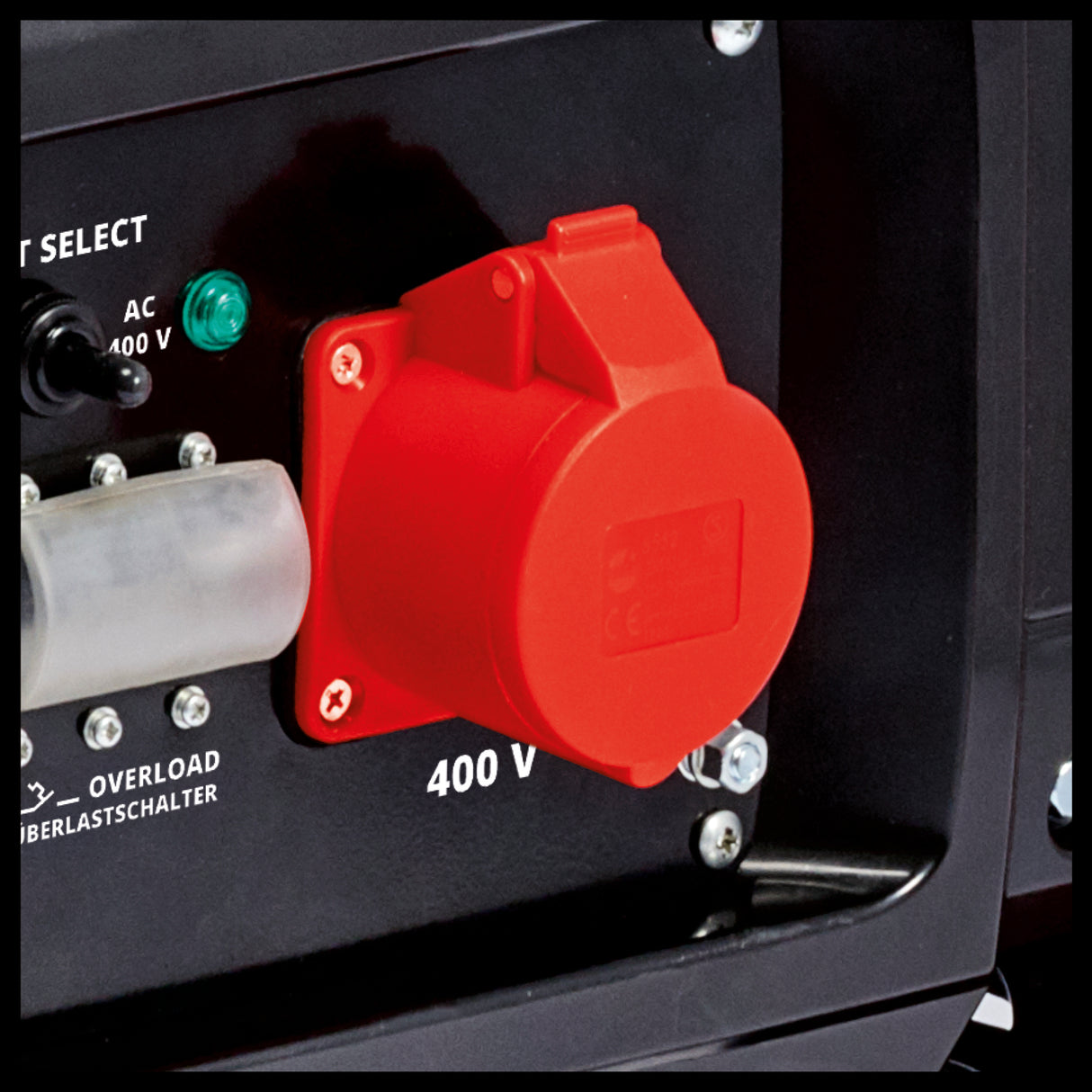Generator de curent Einhell, benzina TC-PG 65/E5, putere continua 3,2 kW la 230 V si 3,6 kW la 400 V, curent nominal 13 A la 230 V, rezervor de 25 L pentru Super E5 benzina