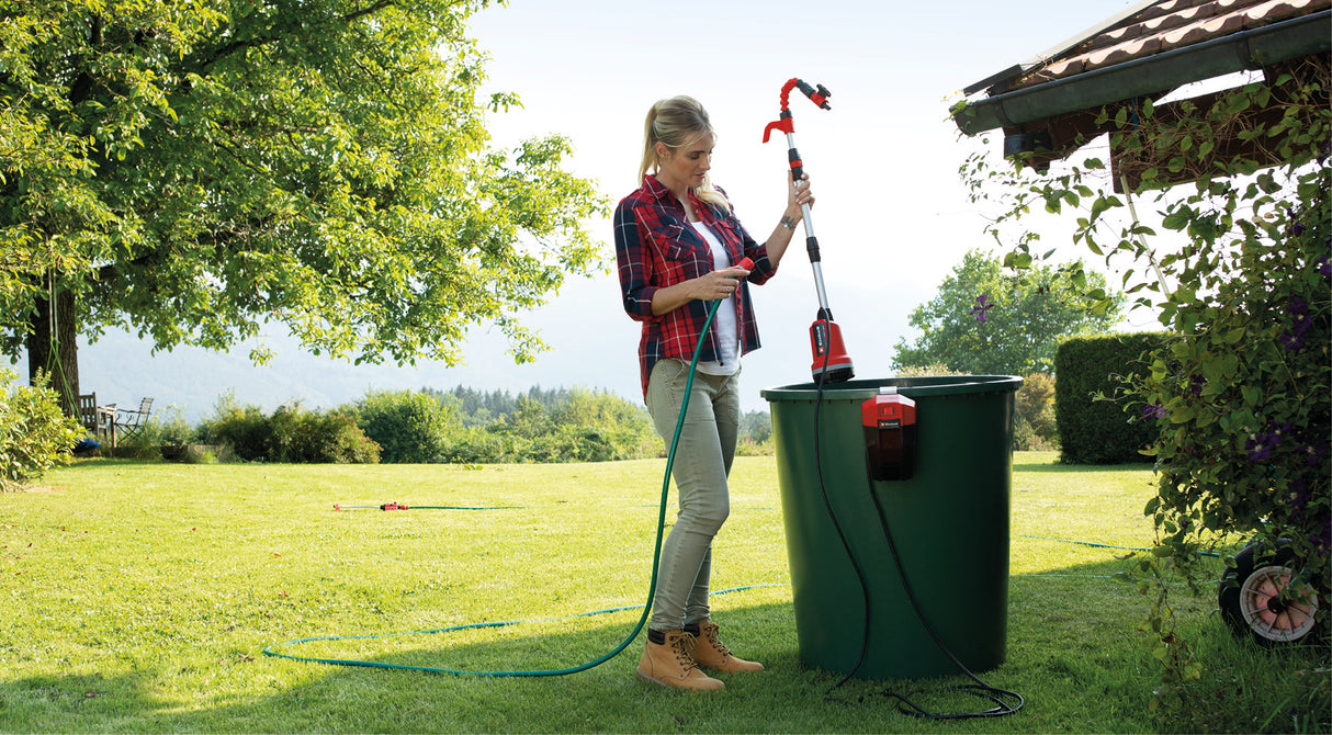 Einhell GE-PP 18 RB Li-Solo Power X-Change akkumulátoros merülőszivattyú (18 V, max. ürítési nyomás 2 bar, max. 3000 l/h, rugalmas akkumulátordoboz, akkumulátor nélkül)