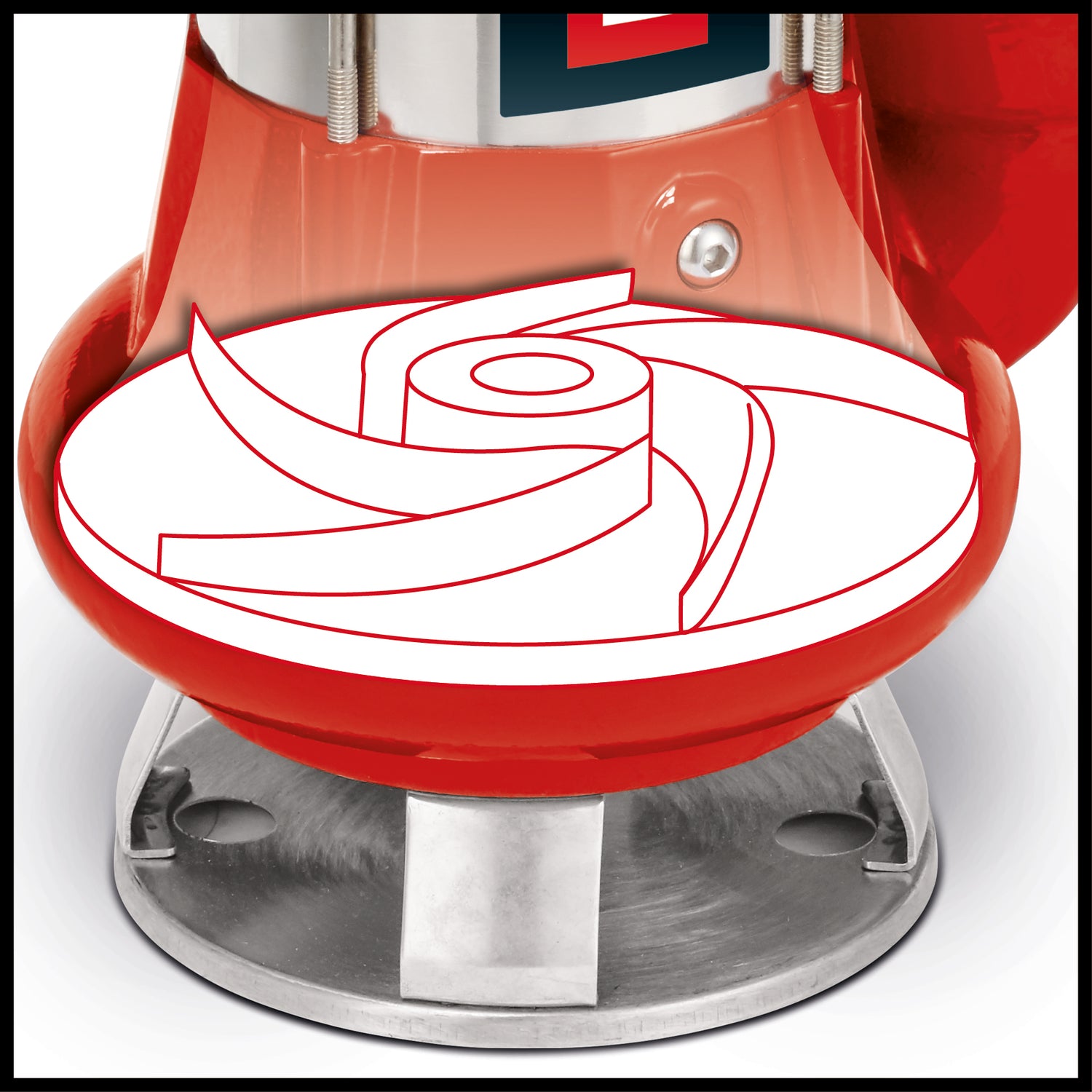 Einhell GC-DP 1340 G szennyvízszivattyú, 1300 W, idegen részecskék Ø40 mm, teljesítmény 23 000 l/h, úszó, hordozófogantyú, univerzális csatlakozókkal együtt