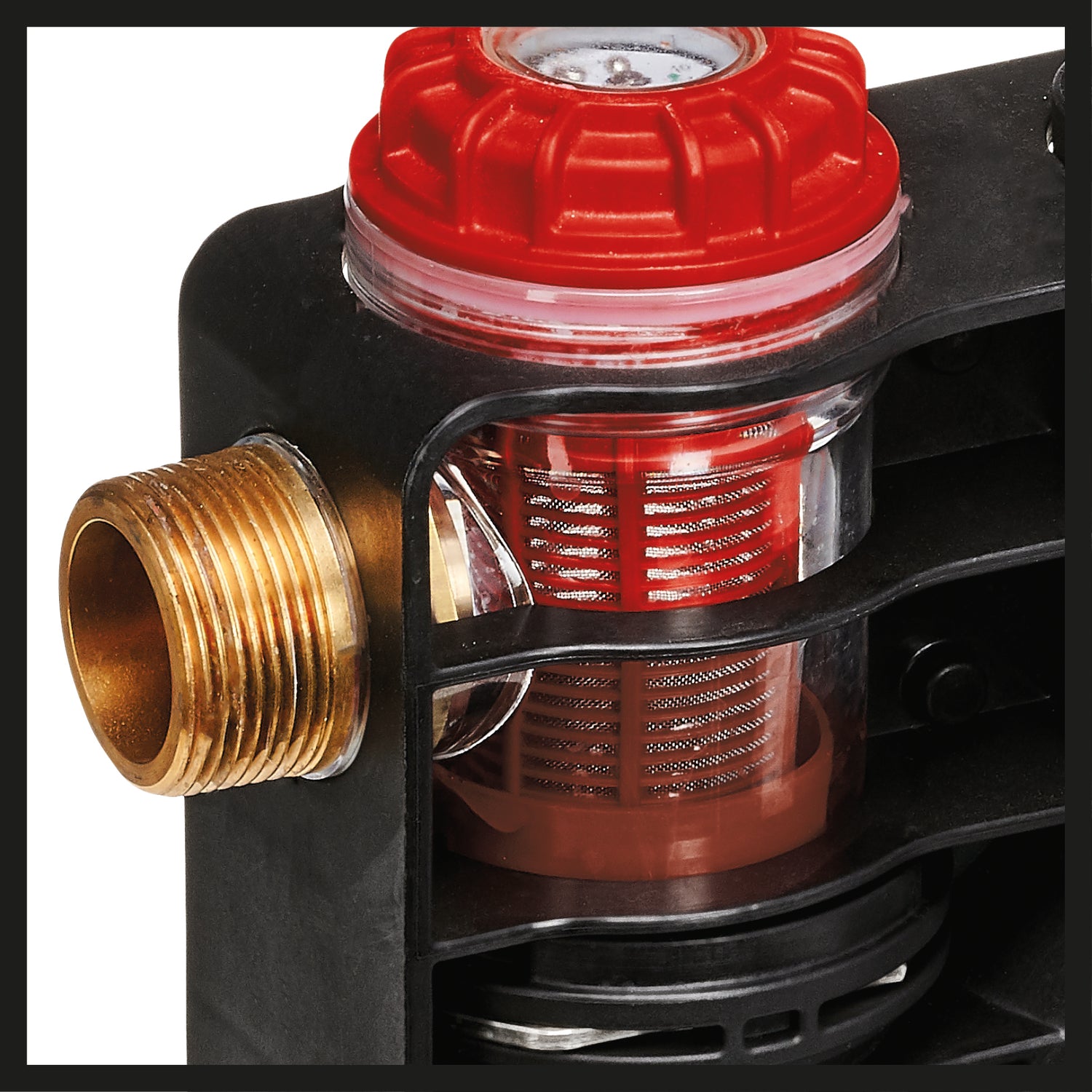 Einhell GE-AW 1246 N FS háztartási vízszivattyú, 1200 watt, vízszintjelző, szennyeződés-/szívásjelző, szárazon futás elleni védelem, forrázás elleni védelem, előszűrő visszacsapó szeleppel, áramlásérzékelő