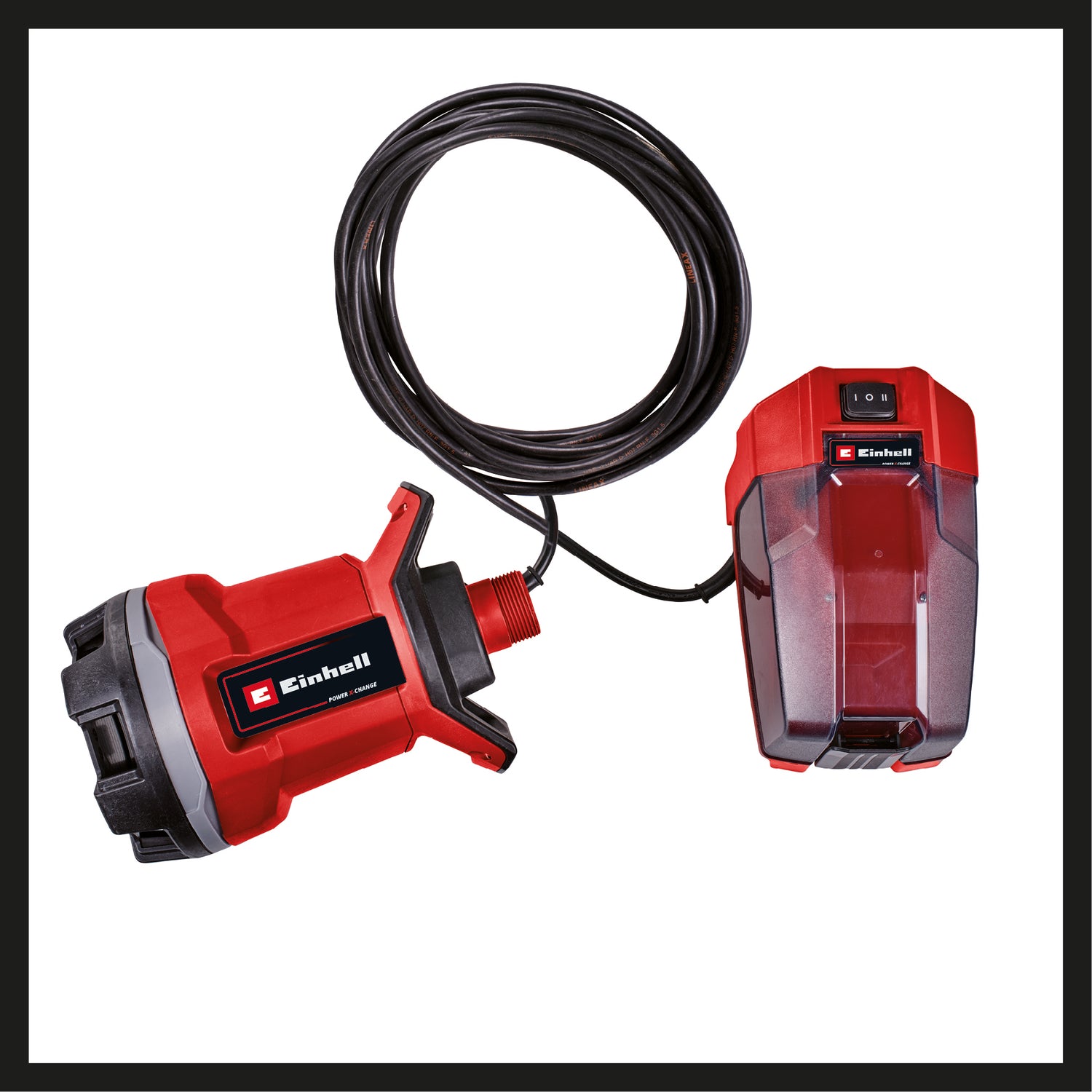 Einhell GE-DP 18/25 Li-Solo Power X-Change akkus szennyvízszivattyú (18 V, áramlási sebesség 7500 l/h, magasság 5 m, ECO és BOOST üzemmód, akkumulátor nélkül)