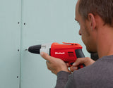 Einhell TH-DY 500 E gipszkarton csavarhúzó, 230 V, 500 W, 0-2200 1/perc, automata be-ki hajtás, alumínium hajtóműfej, mágneses bittároló, övkampó