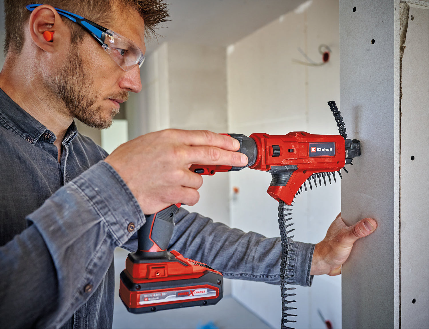 Einhell tartozék Einhell csavarhúzótár gipszkartonhoz, 25–55 mm hosszú gyorscsavarokhoz, bittel együtt