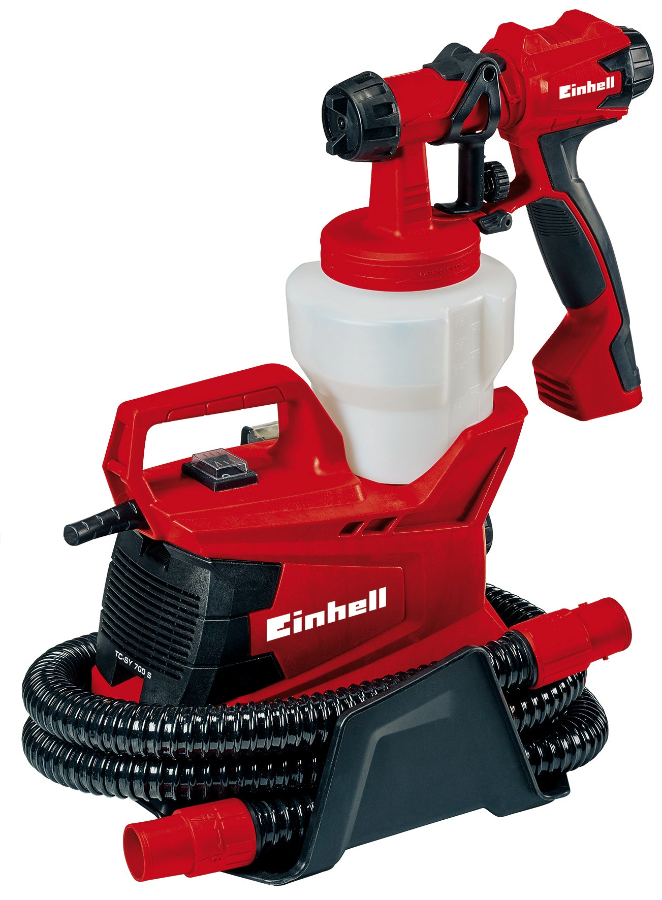 Pistol de vopsit Einhell TC-SY 700 S (700 W, semi-stationar, pentru suprafete de lucru medii spre mari, lacuri si glazuri