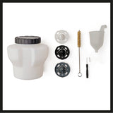 Einhell TE-SY 18/90 Li-Solo Power X-Change akkumulátoros festékszóró pisztoly (18 V, áramlási sebesség 1000 ml/perc, tartály 1200 ml, állítható levegő/festék arány, tartozékokkal együtt, akkumulátor nélkül)