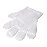 Manusi din folie cu agatatoare- set de 100 buc., versatile, transparente;marime universala