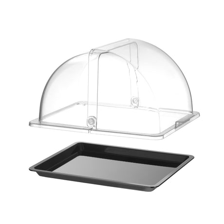 Display Roll-top , HENDI, GN 1/2, Negru, 325x265mm