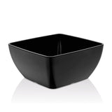 Bol pătrat din melamină, negru, 125x125x(h)65 mm