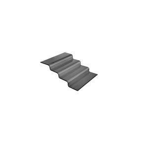 Scara tip bufet din sticla neagra Vetro, in patru trepte, Fine Dine  400x350x(H)125mm