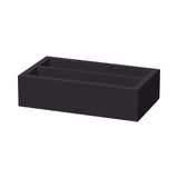 Cutie de tacamuri Madeira Black din doua sectiuni 275x165x60 mm Fine Dine