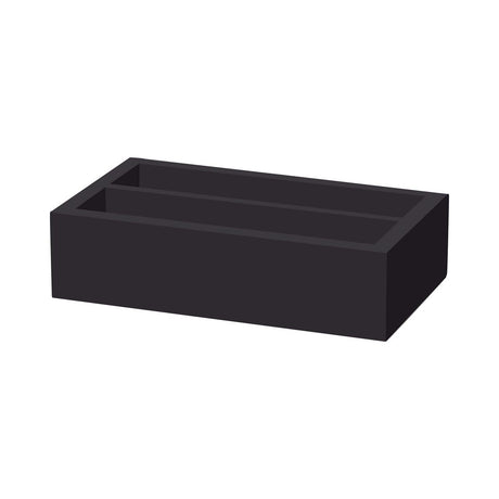 Cutie de tacamuri Madeira Black din doua sectiuni 275x165x60 mm Fine Dine