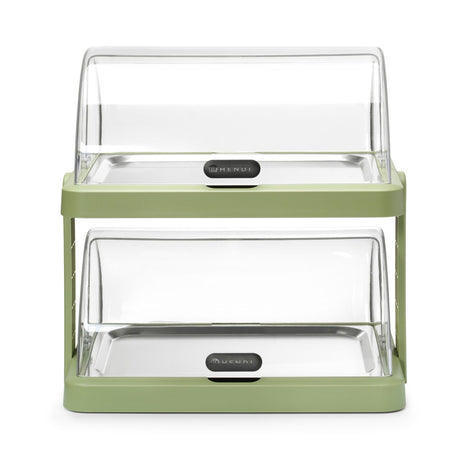 Display racire rolltop verde dublu cu 4 elemente de racire