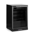 Vitrina frigorifica de bar cu o singura usa, Arktic, 105L, Neagra, 220-240V/120W, 600x530x(H)870mm
