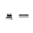 Contact grill dublu (striat/neted) + Tavă GN 1/3 (200mm)